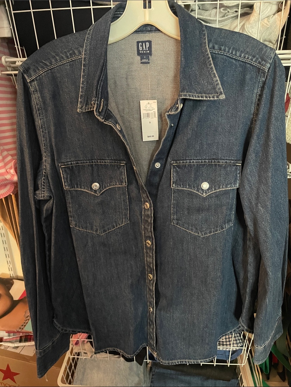 GAP Western Button down top